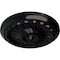 Ekena Millwork Flower Spiral Ceiling Medallion (Fits Canopies up to 2"), 12 1/4"OD x 2 1/4"P, Black Pearl CM12FLBPS - alternate 4